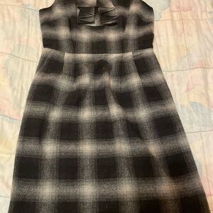 loft button down pocket flare dress Loft Ponte Mini Pocket Dress Size 14 Black Women's